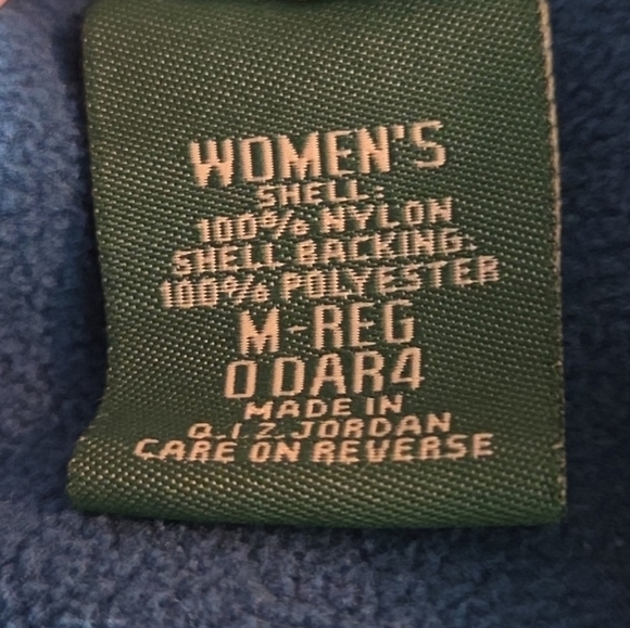 LL Bean Womens Jacket Size M Blue Color Poly Fleece Lined No. 0 DAR4 - Picture 6 of 7